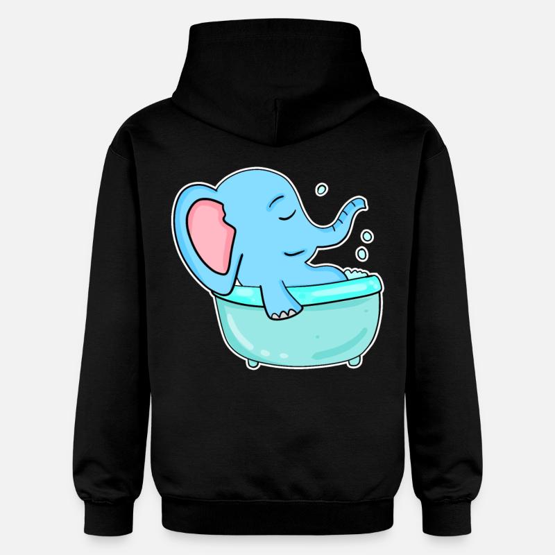 Baignoire Elephant - Sweat à capuche Softstyle® Gildan Unisexe - noir