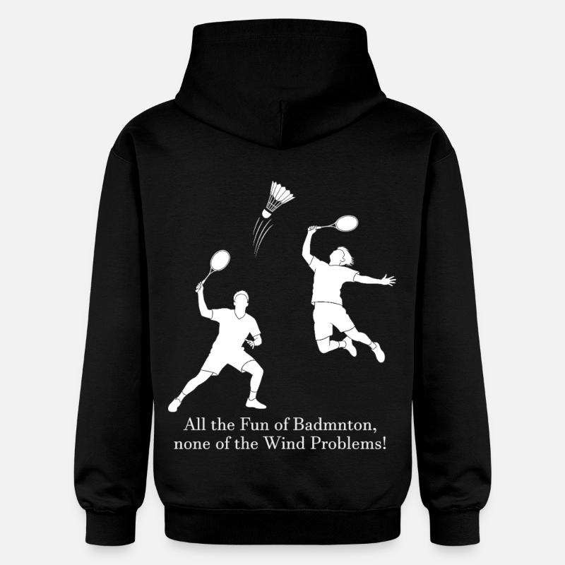 Badminton sans vent - Sweat à capuche Softstyle® Gildan Unisexe - noir