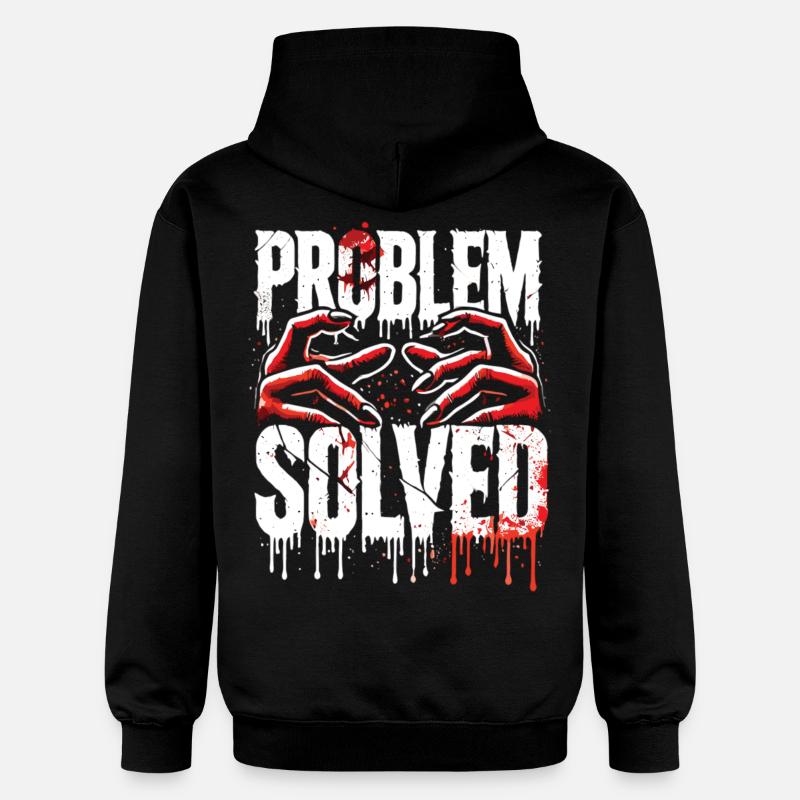 Shocking Solution - Problem Solved - Gildan Unisex Softstyle® Midweight Hoodie - black