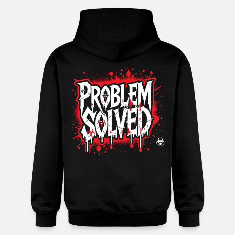 Shocking Solution - Problem Solved - Gildan Unisex Softstyle® Midweight Hoodie - black