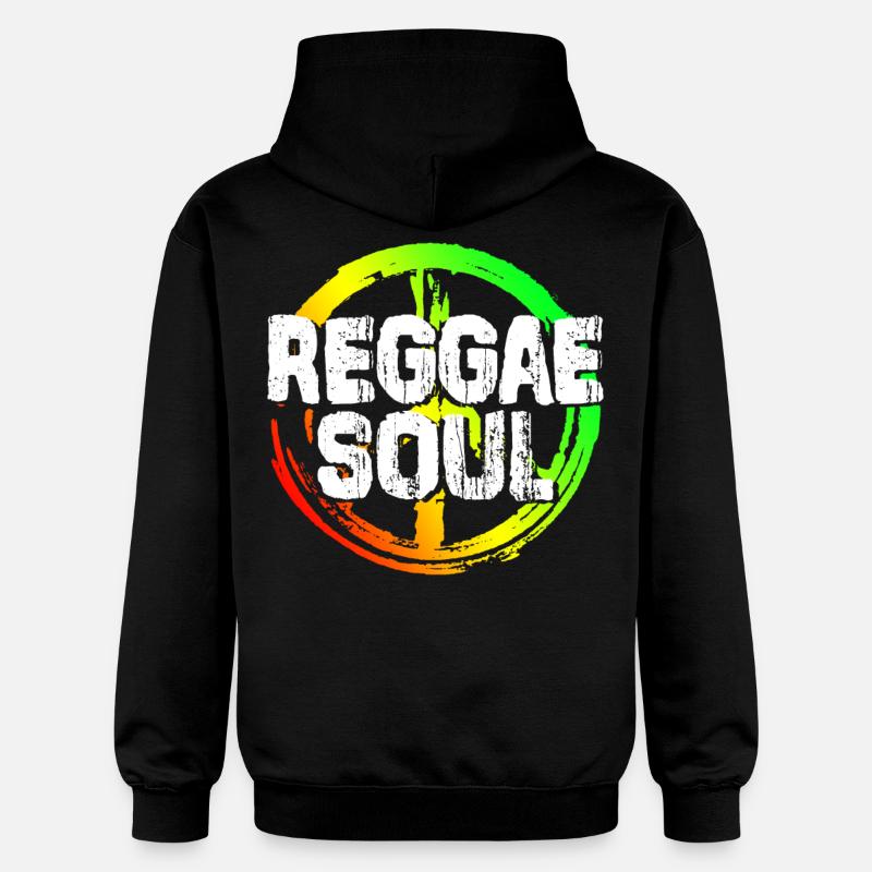 Musique reggae - Sweat à capuche Softstyle® Gildan Unisexe - noir