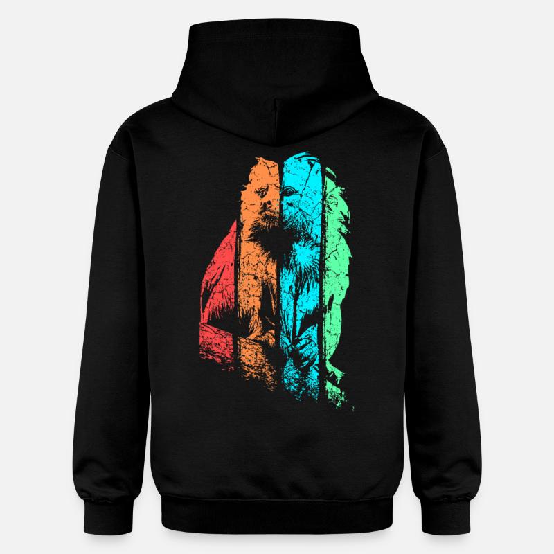 Tamarin Affe Primat - Gildan Unisex Softstyle® Midweight Hoodie - Schwarz