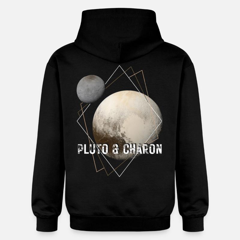 Pluton et Charon - Sweat à capuche Softstyle® Gildan Unisexe - noir