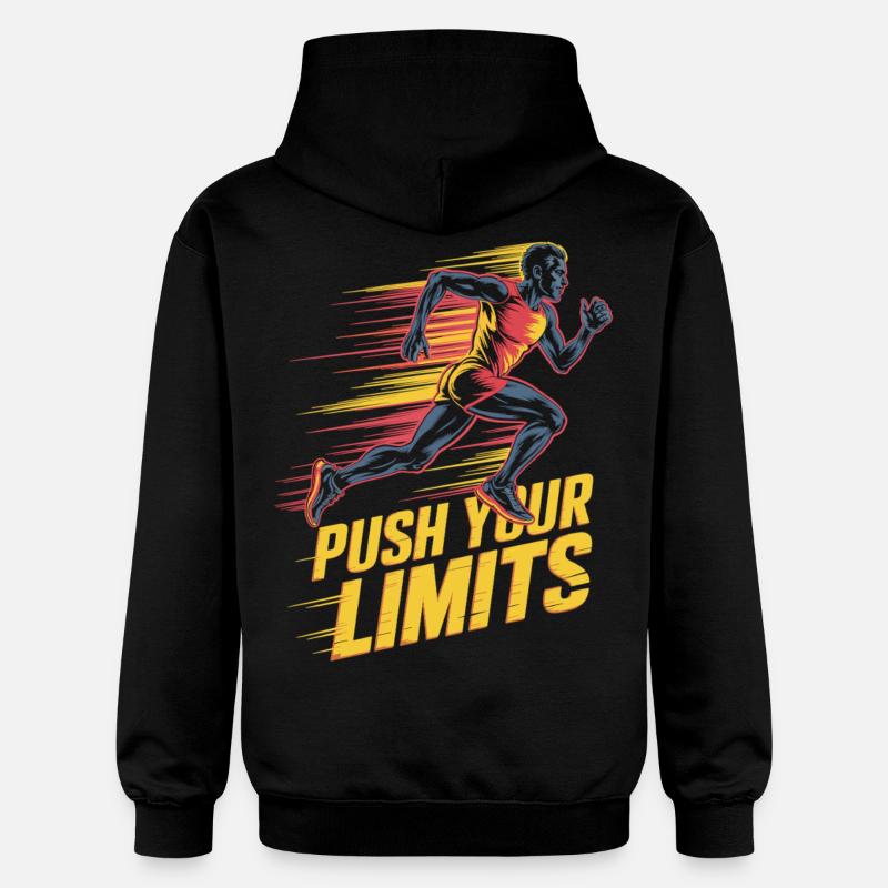 Repousser vos limites - Sweat à capuche Softstyle® Gildan Unisexe - noir