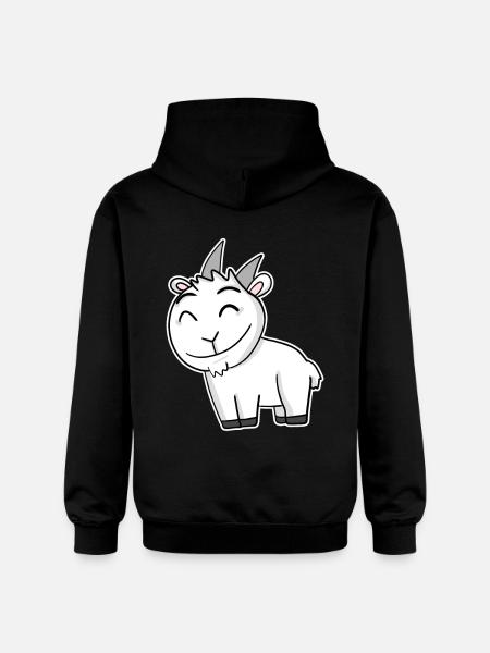 Goat Buck - Gildan Unisex Softstyle® Midweight Hoodie - black