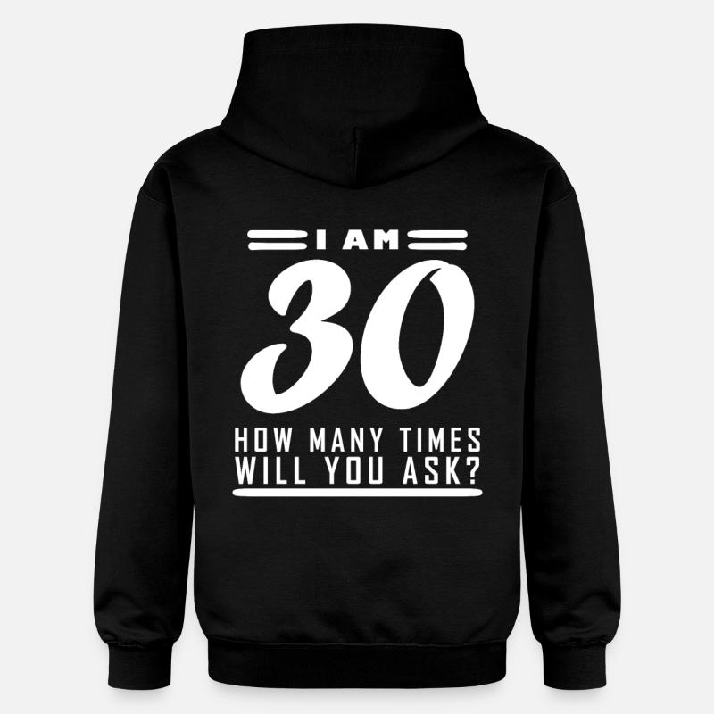 Ich bin 30 – 30. Geburtstag Geschenk - Gildan Unisex Softstyle® Midweight Hoodie - Schwarz