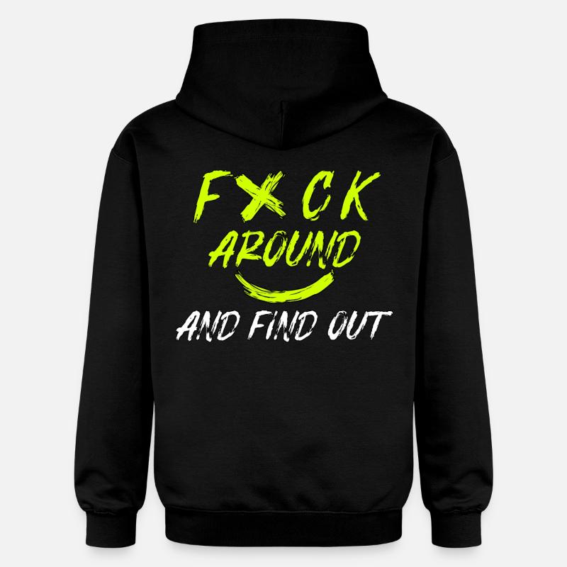 FXCK ET DÉCOUVREZ-LE - Sweat à capuche Softstyle® Gildan Unisexe - noir