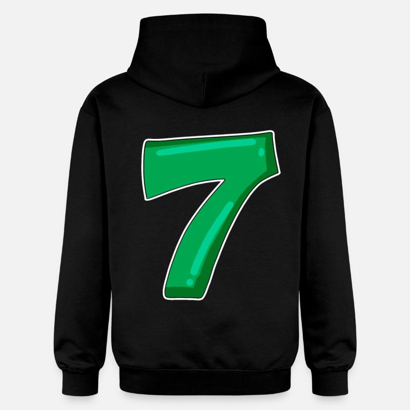 Numéro 7 Numéro - Sweat à capuche Softstyle® Gildan Unisexe - noir
