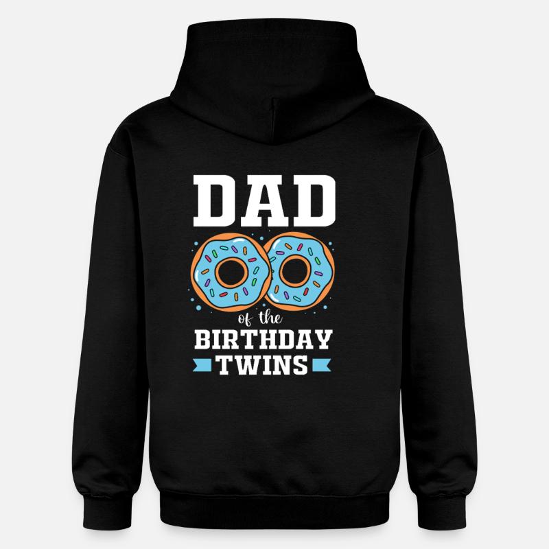 Gémeaux Père Gémeaux Papa - Sweat à capuche Softstyle® Gildan Unisexe - noir