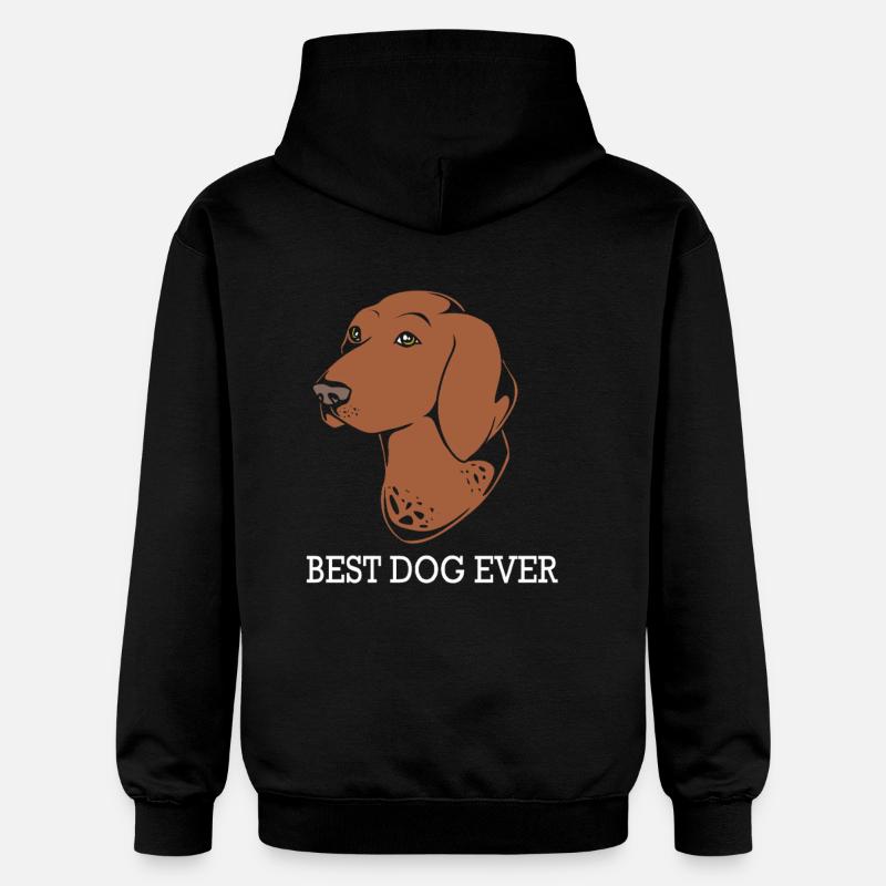 German Pointer Hund Deutsch Kurzhaar - Gildan Unisex Softstyle® Midweight Hoodie - Schwarz