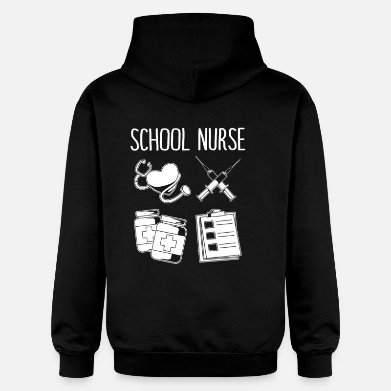 École d’infirmières - Sweat à capuche Softstyle® Gildan Unisexe - noir