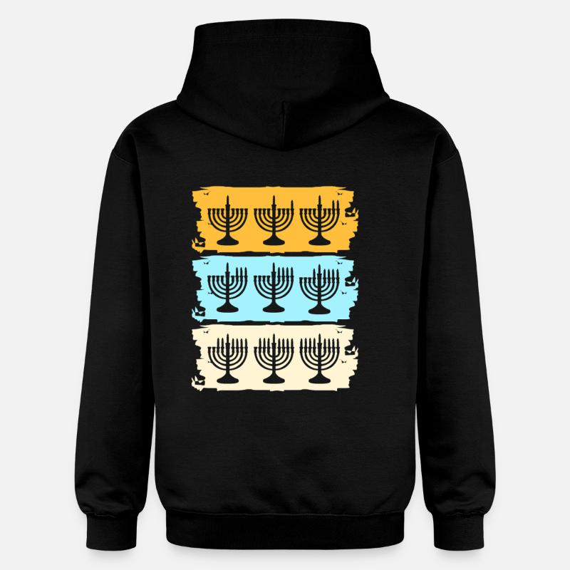 Hanoukka Hanoukka Hanoukka - Sweat à capuche Softstyle® Gildan Unisexe - noir