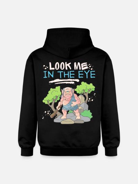Cyclops, zombie, zombie monster, funny saying - Gildan Unisex Softstyle® Midweight Hoodie - black