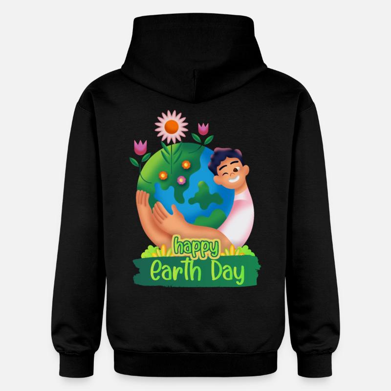 Journée internationale de la Terre - Sweat à capuche Softstyle® Gildan Unisexe - noir