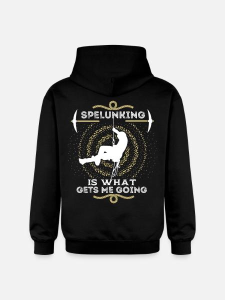 Speleologist, Spelunking, Speleology, Proverb - Gildan Unisex Softstyle® Midweight Hoodie - black