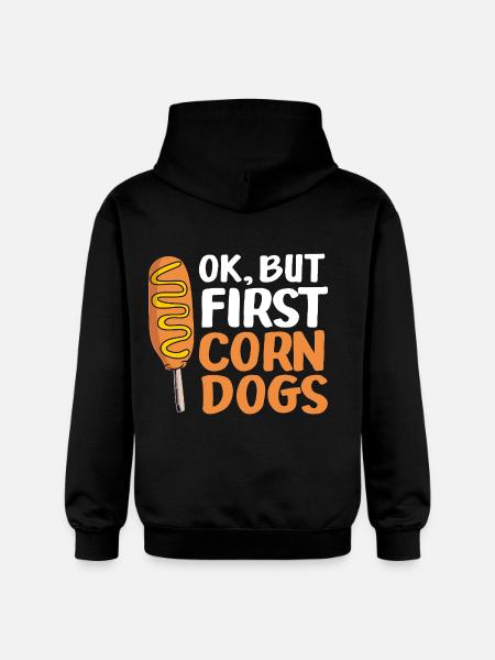 Corn dog - Gildan Unisex Softstyle® Midweight Hoodie - black