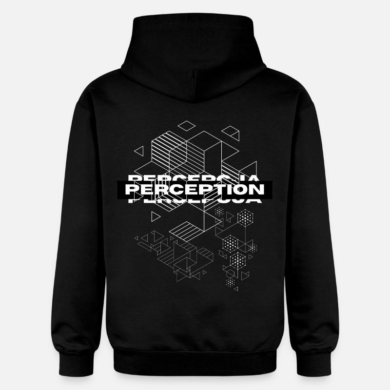 Perception Géométrie Mystique - Sweat à capuche Softstyle® Gildan Unisexe - noir