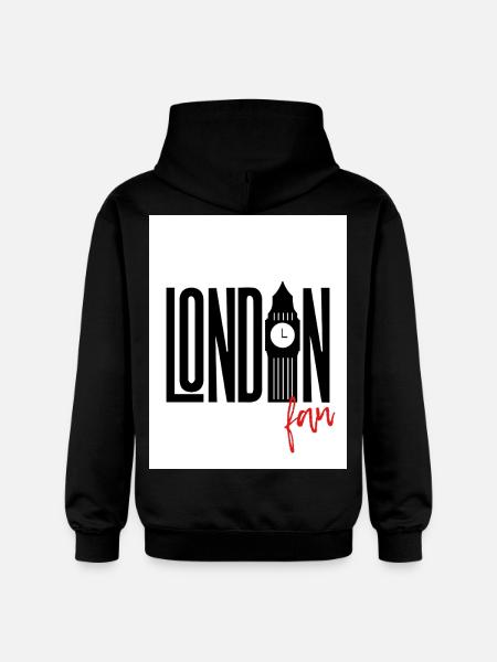 Fan de Londres - Sweat à capuche Softstyle® Gildan Unisexe - noir