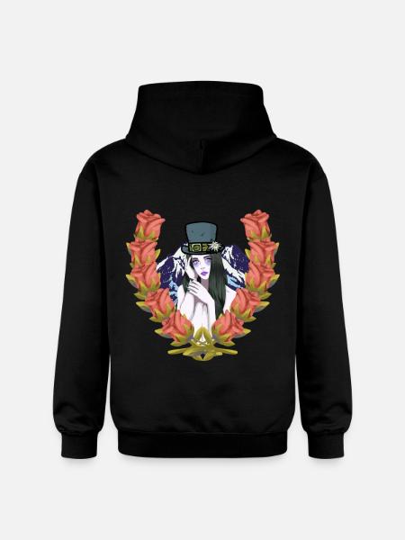 Austria Tyrol Tyrolean Beauty Girl - Gildan Unisex Softstyle® Midweight Hoodie - black