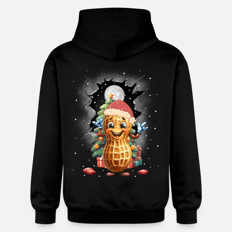 Cacahuètes Cacahuètes Père Noël Noël - Sweat à capuche Softstyle® Gildan Unisexe - noir