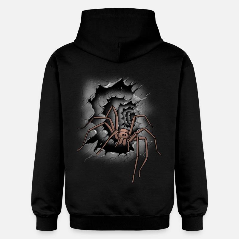 Araignée Halloween Araignées - Sweat à capuche Softstyle® Gildan Unisexe - noir