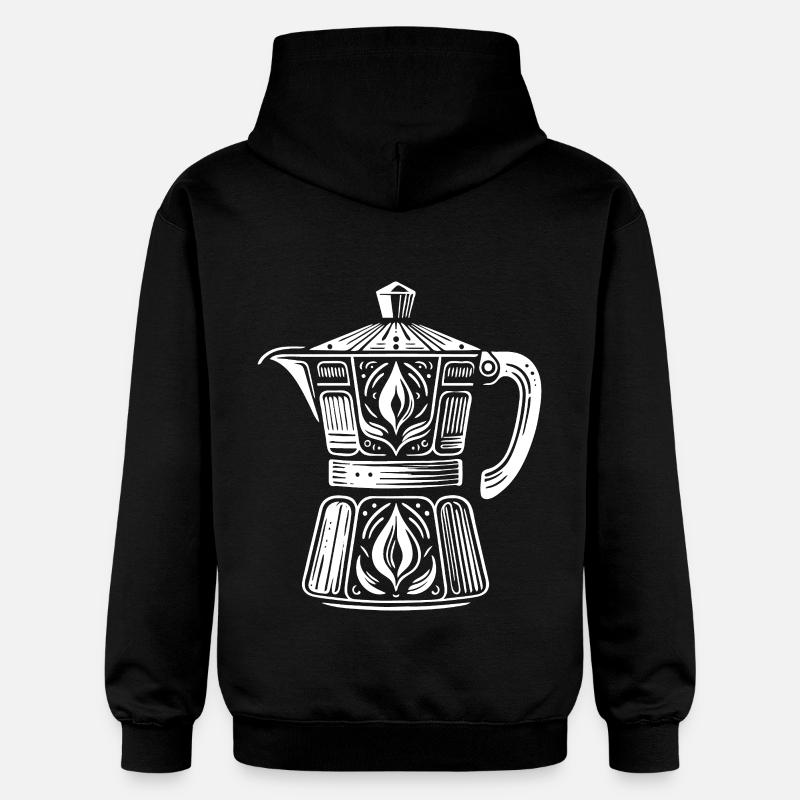 Cafetière - Sweat à capuche Softstyle® Gildan Unisexe - noir