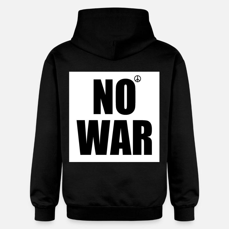 No war - Sweat à capuche Softstyle® Gildan Unisexe - noir