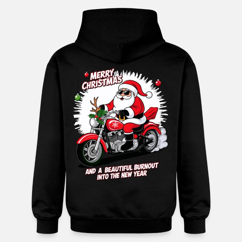Père Noël à bascule - Sweat à capuche Softstyle® Gildan Unisexe - noir