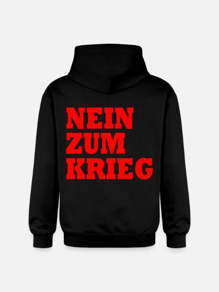 Nein zum krieg - Gildan Unisex Softstyle® Midweight Hoodie - Schwarz