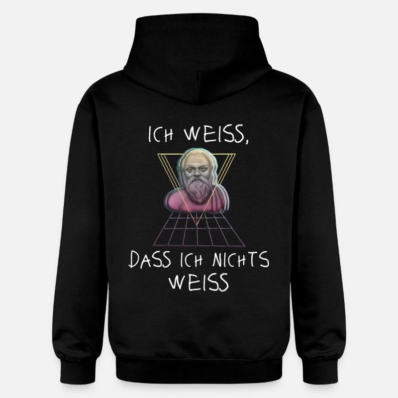 Socrate philosophe grec - Sweat à capuche Softstyle® Gildan Unisexe - noir