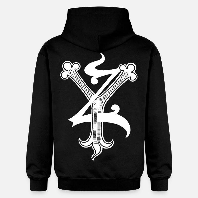Lettres YZ Rapp art - Sweat à capuche Softstyle® Gildan Unisexe - noir