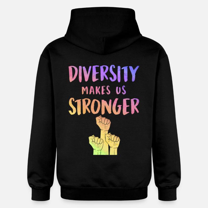 La diversité - Sweat à capuche Softstyle® Gildan Unisexe - noir