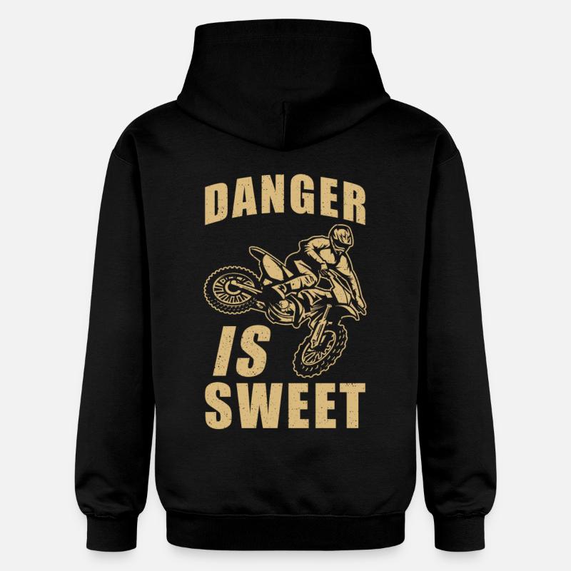 Motocross - Sweat à capuche Softstyle® Gildan Unisexe - noir