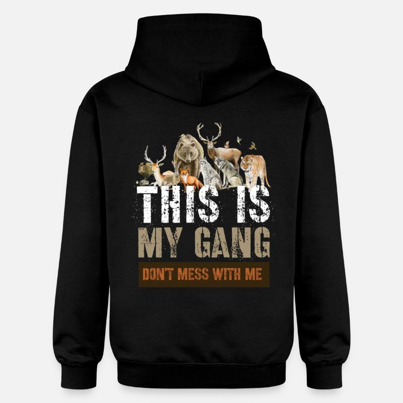 Animal sauvage - Sweat à capuche Softstyle® Gildan Unisexe - noir