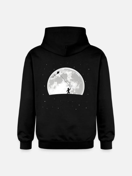Kite Flying - Gildan Unisex Softstyle® Midweight Hoodie - black