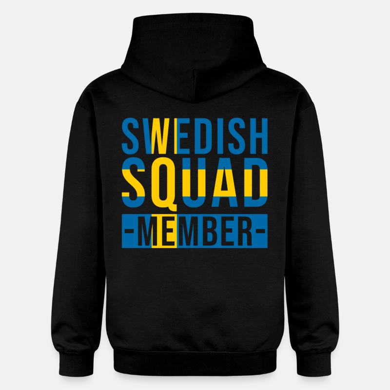 Membre de l’équipe suédoise - Sweat à capuche Softstyle® Gildan Unisexe - noir