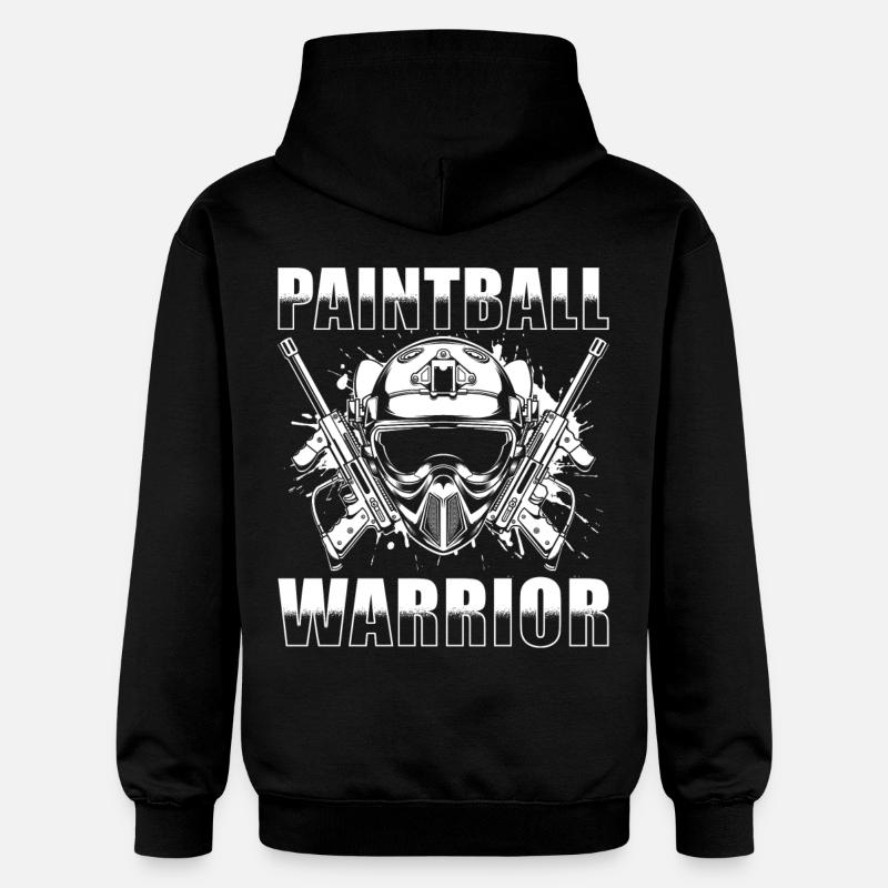 Paintball Krieger - Gildan Unisex Softstyle® Midweight Hoodie - Schwarz