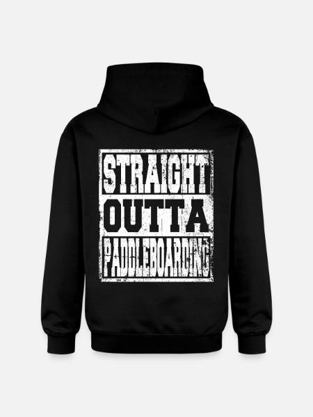Paddleboarding saying funny - Gildan Unisex Softstyle® Midweight Hoodie - black