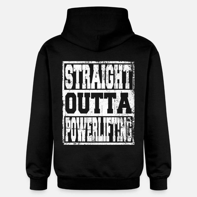 Powerlifting dit drôle - Sweat à capuche Softstyle® Gildan Unisexe - noir
