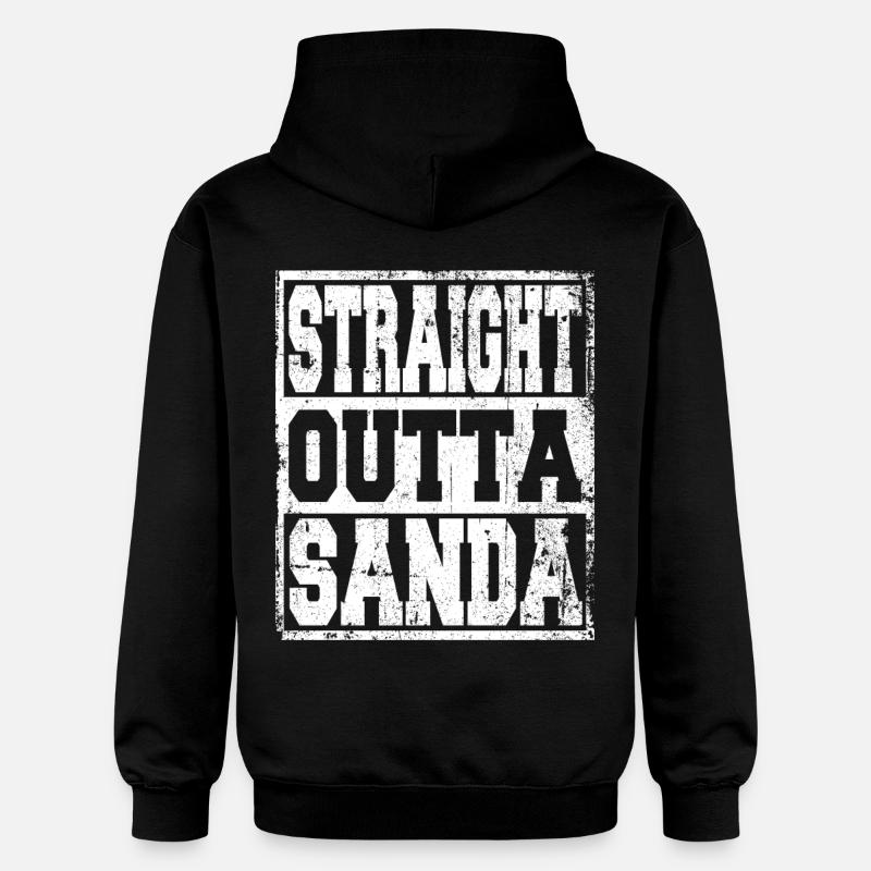 Sanda dit drôle - Sweat à capuche Softstyle® Gildan Unisexe - noir