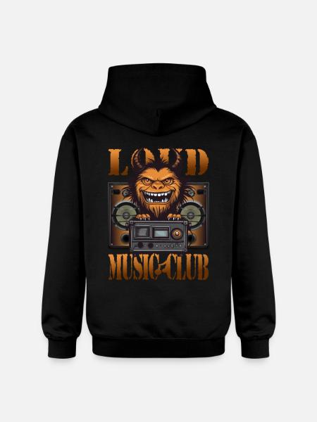 Loud Music Club - Gildan Unisex Softstyle® Midweight Hoodie - black