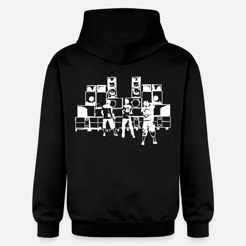 sonorisation - Sweat à capuche Softstyle® Gildan Unisexe - noir