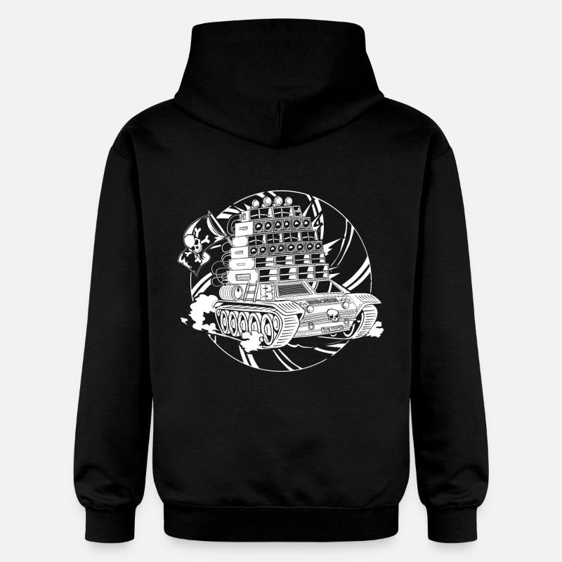 Tekno Nomads Pirate Sound System - Sweat à capuche Softstyle® Gildan Unisexe - noir