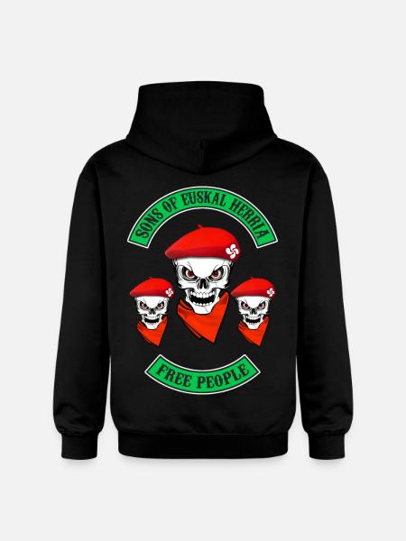 euskal herria bikers - Gildan Unisex Softstyle® Midweight Hoodie - black