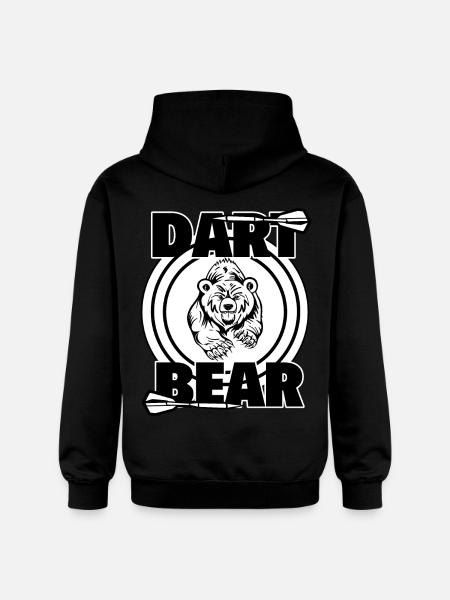 Dart Bear Dart Grizzly Gift - Gildan Unisex Softstyle® Midweight Hoodie - black