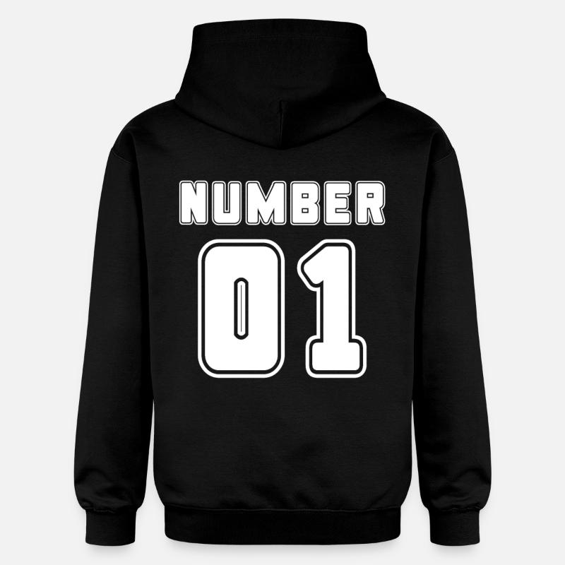 Numéro 1 - Sweat à capuche Softstyle® Gildan Unisexe - noir