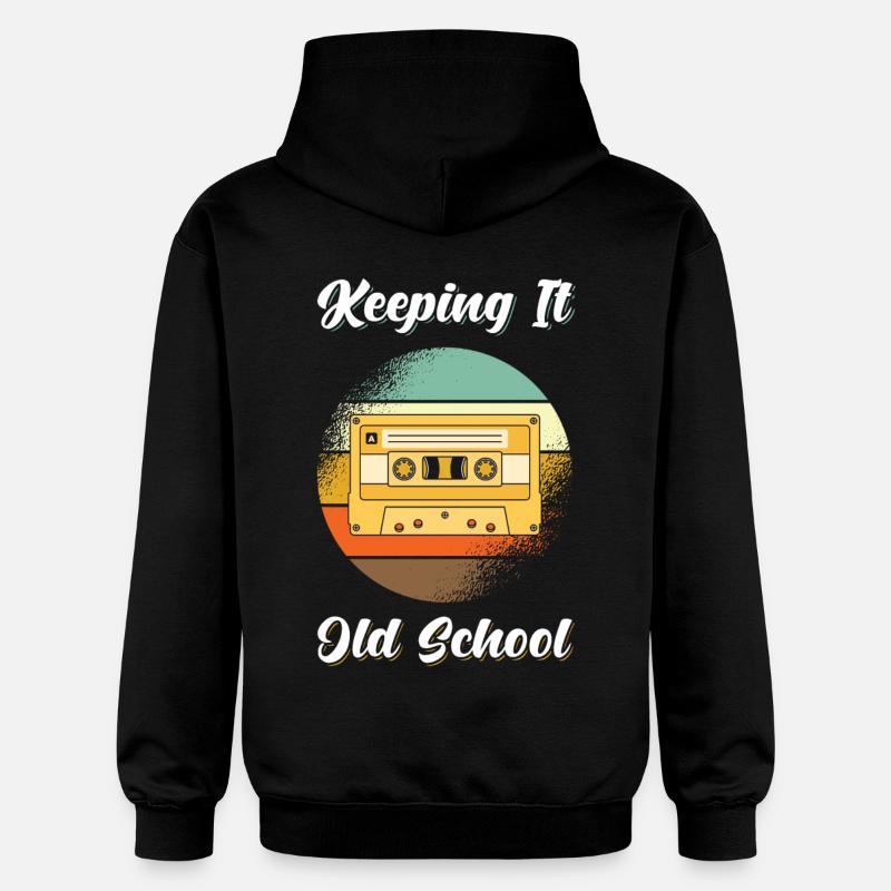 Cassette Retro 80s - Sweat à capuche Softstyle® Gildan Unisexe - noir