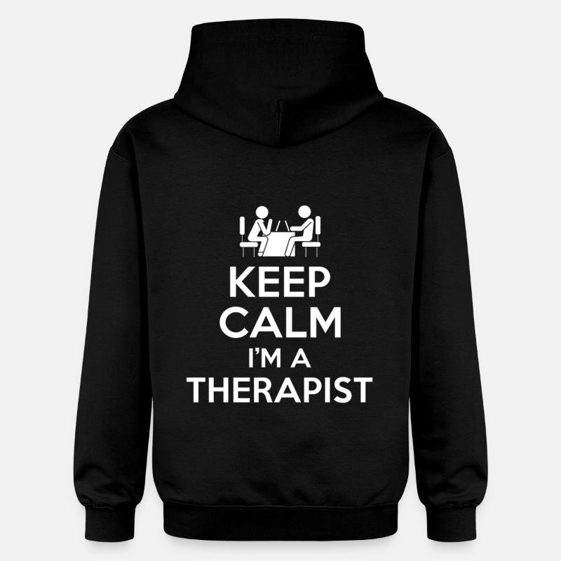 Cadeau thérapeute - Sweat à capuche Softstyle® Gildan Unisexe - noir