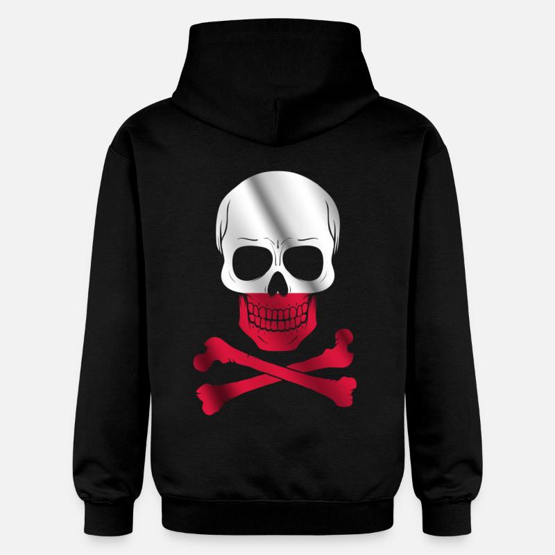 Drapeau de la Pologne - Sweat à capuche Softstyle® Gildan Unisexe - noir