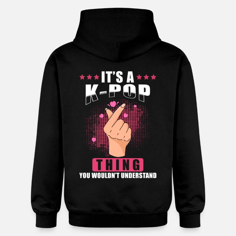 Kpop - Sweat à capuche Softstyle® Gildan Unisexe - noir